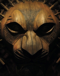One of the many superbly crafted masks in The Lion King musical. Image by Steve Evans